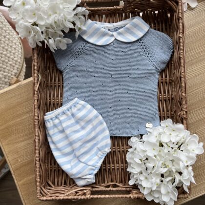 Completo con pant. righe celesti 25079 JL