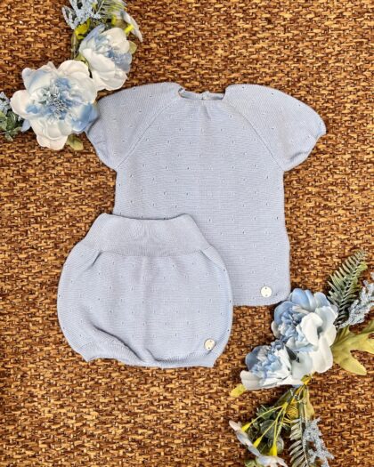 Completo celeste con pantaloncino 103-123690 Pz