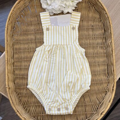 Pagliaccetto bimbo a righe gialle | Estivo | 30428 | BBD